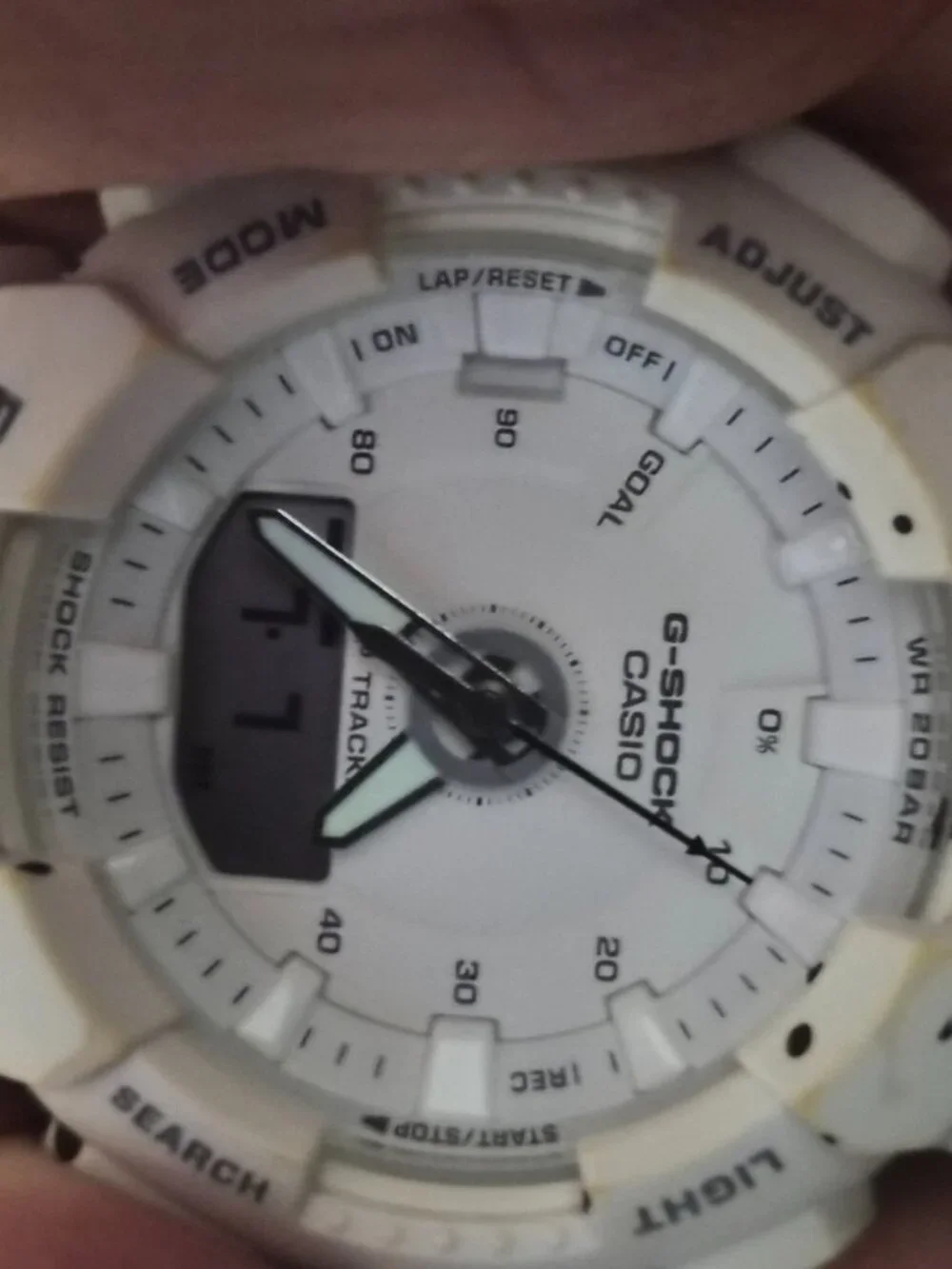 Casio G Shock Step Tracker Matte white